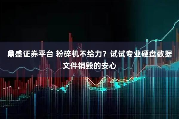 鼎盛证券平台 粉碎机不给力？试试专业硬盘数据文件销毁的安心